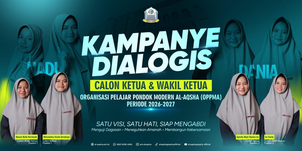 Kampanye Dialogis Calon Ketua OPPMA Paslon 1, Putri  Melsandiva Gisela Karahysya dan Nazwa Haifa Mu’minah